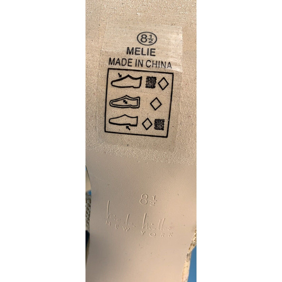 NICOLE MILLER MELIE Nude Strappy High Heels with Zipper Women's Size 8.5 - Picture 11 of 11